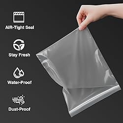 Aubeco 360 Pack Small Clear Plastic Bags, 3