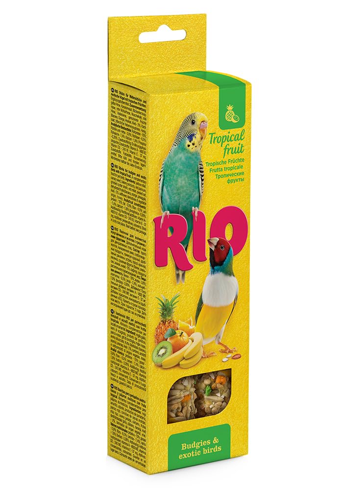 RIO Sticks for budgies and exotic birds with tropical fruit, 80 g