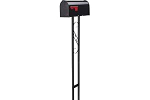 Postmaster T11KIT0B Mail Box Post Combo, Black