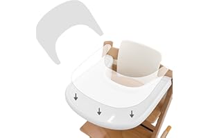 GEMBEBE Suction Solver Sticker for Stokke Tripp Trapp Tray - Safe Adhesive Placemat Enhances Suction for Bowls, Plates, Toys, Baby High Chair (Tray Shape, 2pcs)