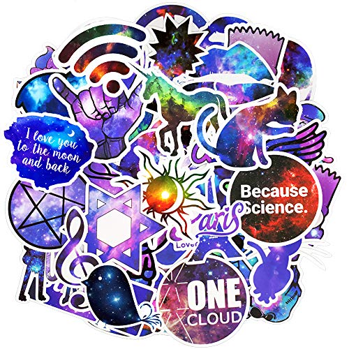QTL Waterproof Vinyl Stickers for Laptop Skateboard Car Decals(50Pcs Galaxy Style) - //medicalbooks.filipinodoctors.org