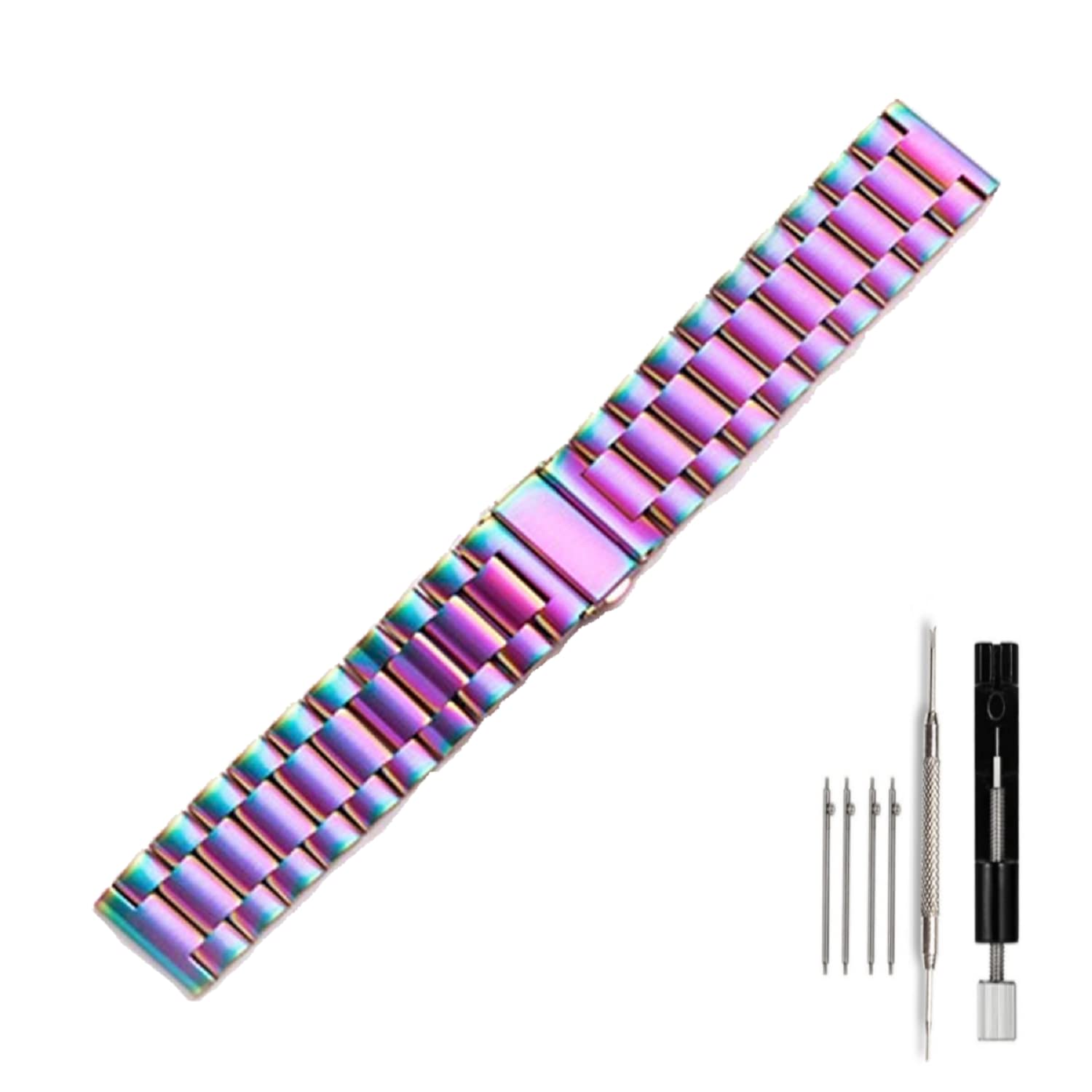 Moran Stainless Steel Watch Band Quick Release Replacement Metal Strap 20mm 22mm for Men Women
