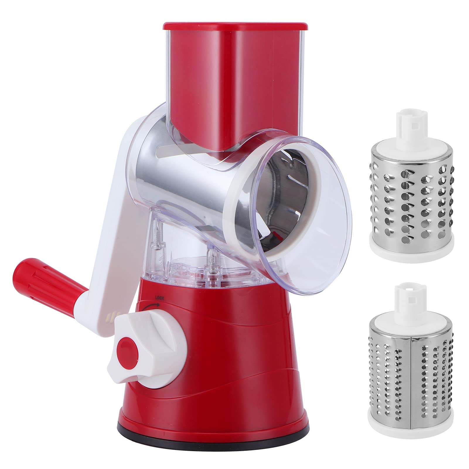 Kitchen Gadgets, for Various Blades Efficient Manual Vegetable Shredder for Home for Kitchen(red)