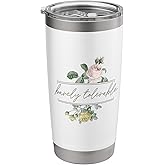 BARELY TOLERABLE Pride & Prejudice Jane Austen Funny Meme Stainless Steel Insulated Tumbler