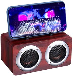 Altavoz Bluetooth inalámbrico de Madera Unidades duales Altavoz de