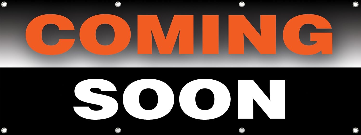 Amazon Com Coming Soon Sign Banner 8 X 3 Ft Retail Store Vinyl