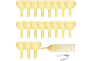 OPSTRA YEE 20Pack Latex Catheter(30mm) with Adhesive Strips, External Self-Sealing, Leak-Proof, Comfortable and Easy to Use for Men