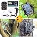[Updated Version] 16MP 1080P HD Game and Trail camera for Deer Hunting No Glow Infrared Scouting Camera Night Vision max to 82ft with 46pcs LEDs , 2.4