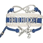 Sportybella Field Hockey Charm Bracelet - Jewelry Gifts for Girl Players, Teams & Coaches