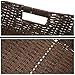 MyGift Rustic Brown Woven Small Storage Baskets for Storage, Decorative Nesting Basket Set, 3 Pack