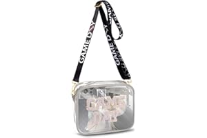 HZEYN Clear Bag for Stadium Events,Game Day Clear Bag Stadium Approved Football Clear Crossbody Purse Bag for Sports