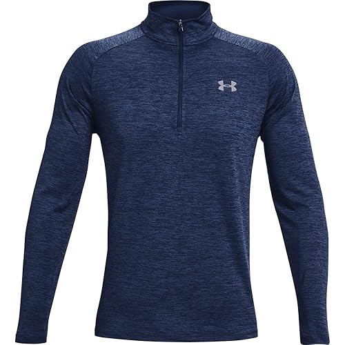 Under Armour Men Tech 2. 1/2 Zip, Versatile Warm Up Top for Men, Light and Breathable Zip Up Top for Working Out