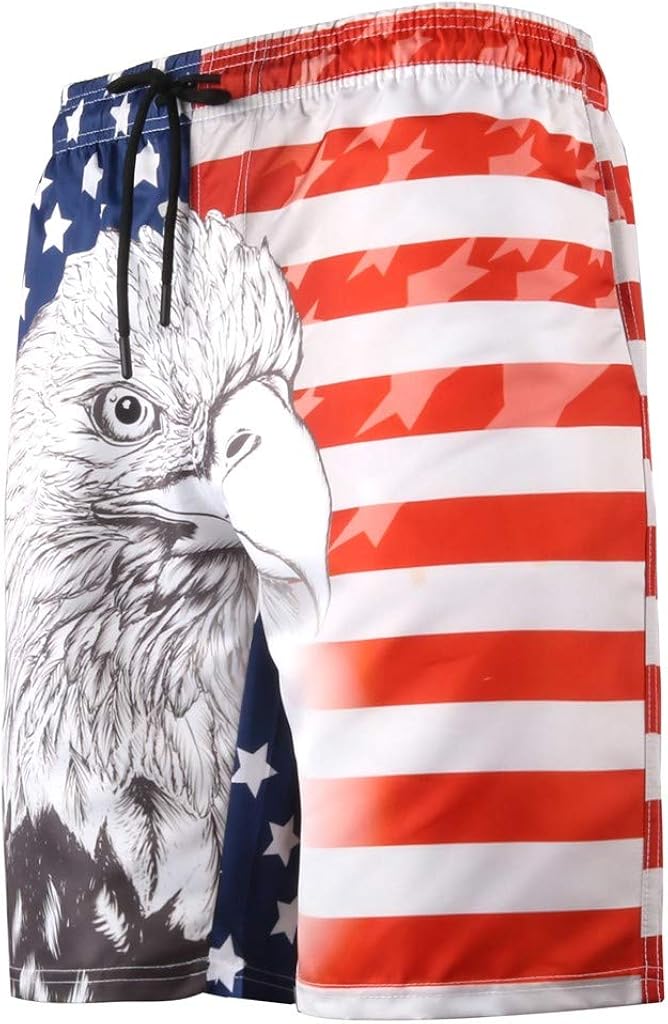DIOMOR 2020 Fashion 3D Print Beach Shorts for Men Casual Outdoor Plus Drawstring 9" Inseam Swim Trunks Bathing Suits | 