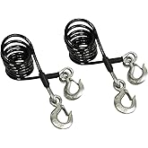 Blue Ox BX88197 Class IV Safety Cable Kit | Tow Rating of 10,000 lbs | Protects from Accidental Connection | Offers Security When Towing | Cables Length of 7 Feet