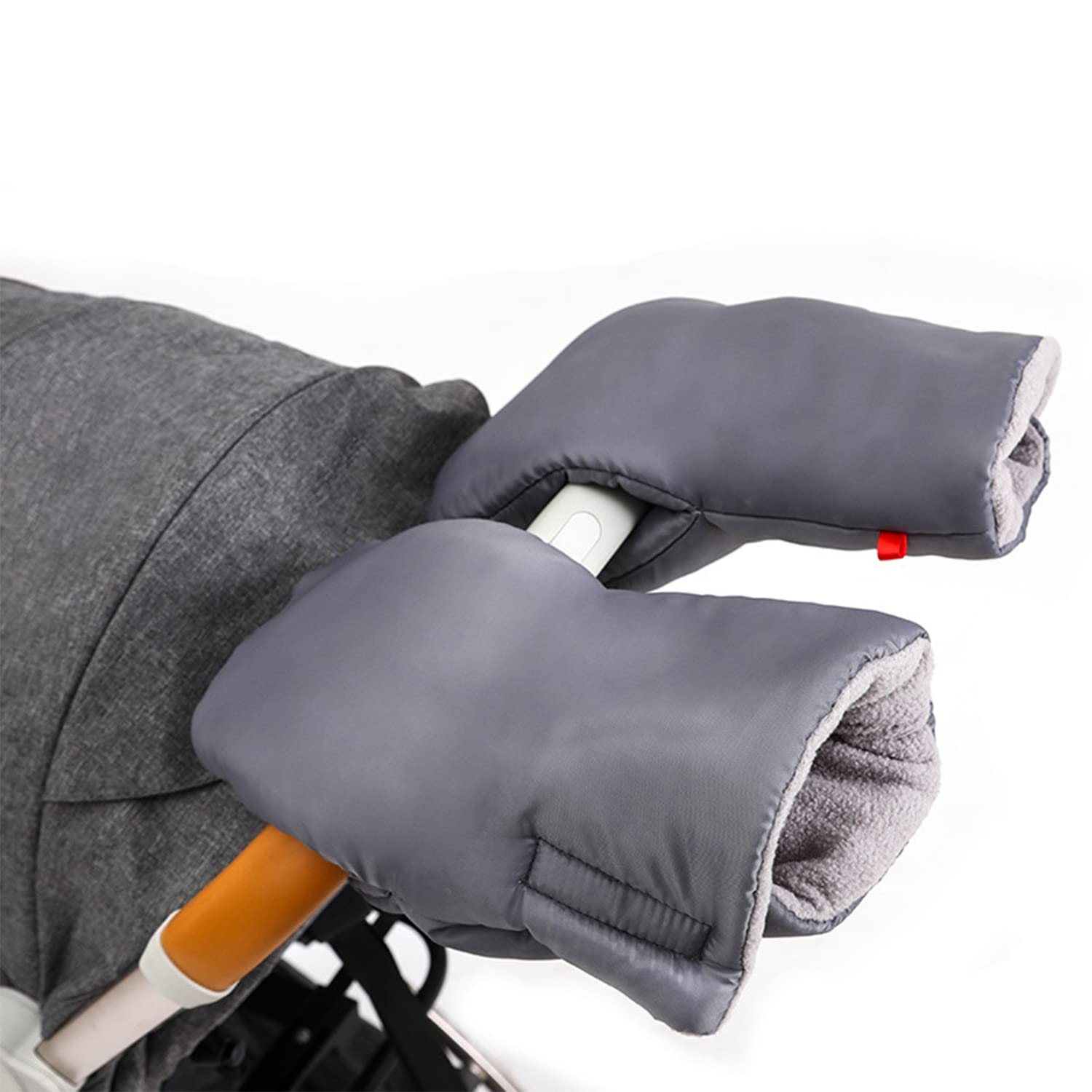 Pram Hand Muff Universal Pushchair Fleece Lined Gloves Baby Stroller Winter Thermal Hand Gloves Waterproof Windproof Anti-Freeze Buggy Hand Warmer Baby Carriage Thick Warm Mittens Pram Accessories