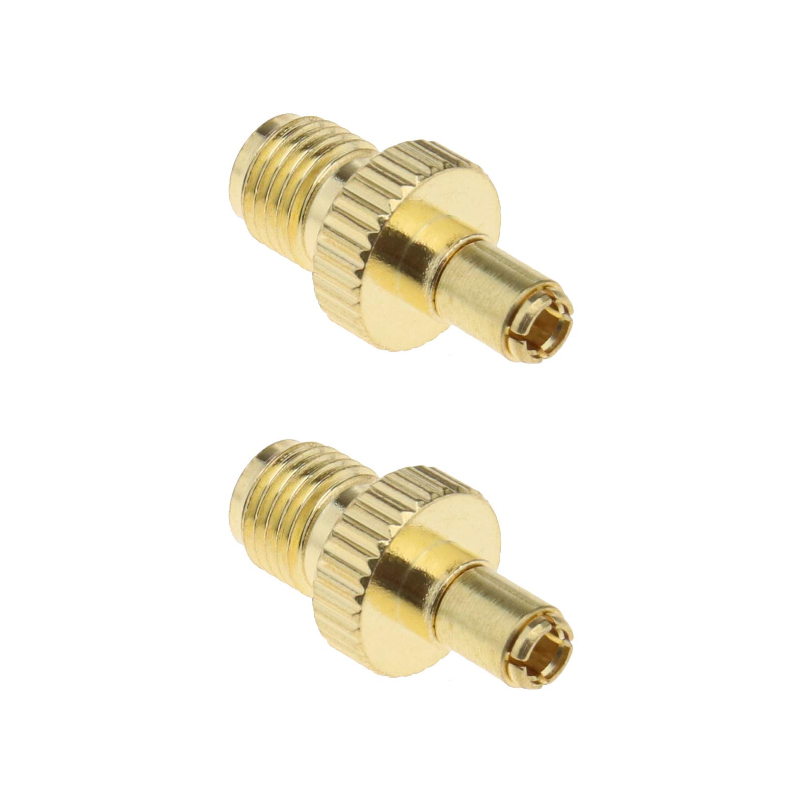 OTOTEC 2x SMA Female to TS9 Male RF Adapter Coaxial Connectors Gold Plated for Antennas Broadcast Wi-Fi Telecom Wireless LAN Devices
