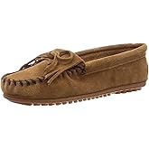 Minnetonka Women's Kilty Suede Hardsole Moccasin