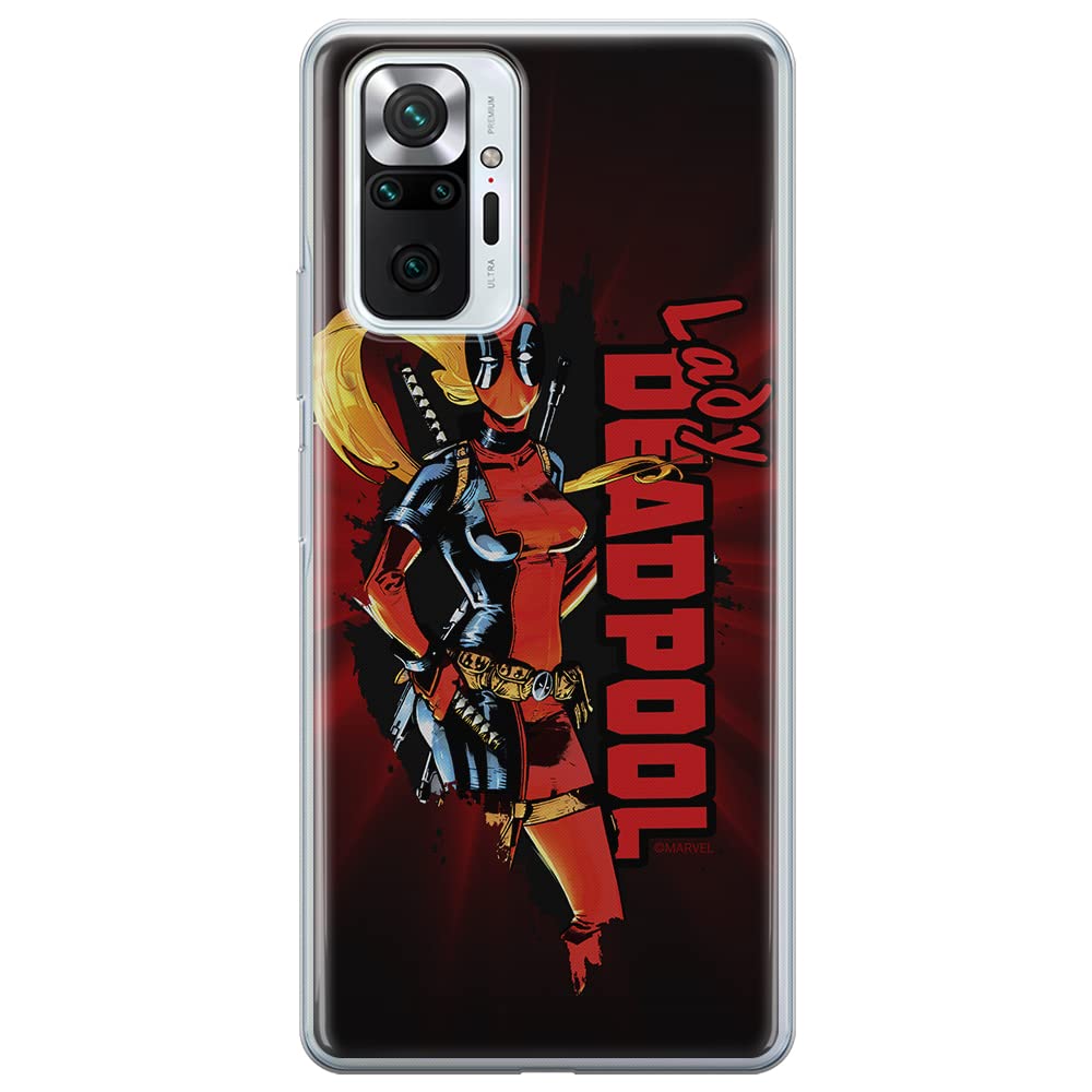 ERT GROUP mobile phone case for Xiaomi REDMI NOTE 10 PRO original and officially Licensed Marvel pattern Deadpool 009 optimally adapted to the shape of the mobile phone, case made of TPU