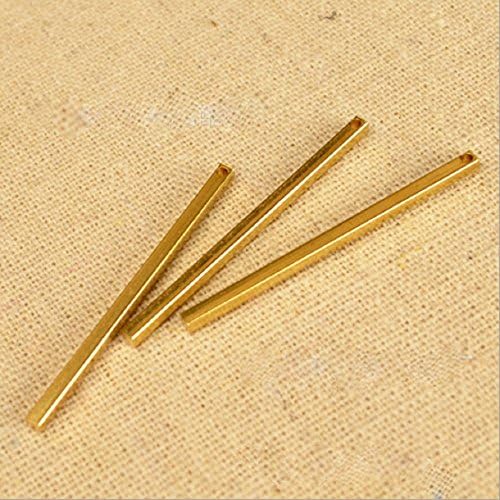 Beenlen 40pcs Metal Brass Straight Bar DIY pendants Connector jewelry accessories