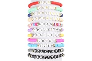 ARZASGO Ts Inspired Bracelets Set Friendship Bracelets for Women Girls Eras Tour Outfits Jewelry for Fans