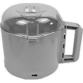 106458S Cutter Bowl Lid, 112204S Cutter Bowl Compatible with Robot Coupe R2 | Food Processor Bowl &amp; lid Fits Robo Coupe R2B, R2 Dice, R2N Food Processor Bowl，3 Quart, Vanshly