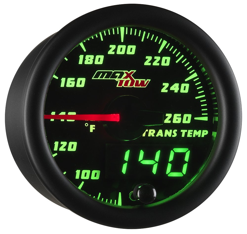 MaxTow Double Vision 260 F Transmission Temperature Gauge