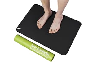 SEADER Grounding Mat 24"x16", Grounding Mat for Bed, Non-Slip Rubber Bottom Grounding Pad for Sleep, Energy, Pain Relief, Inflammation, Balance, Wellness, Non-Slip Earth Mat, Earth Connected Therapy