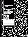 Amazon Basics Wide Ruled Composition Notebook, 100 Sheets, Marble Black, 12-Pack
