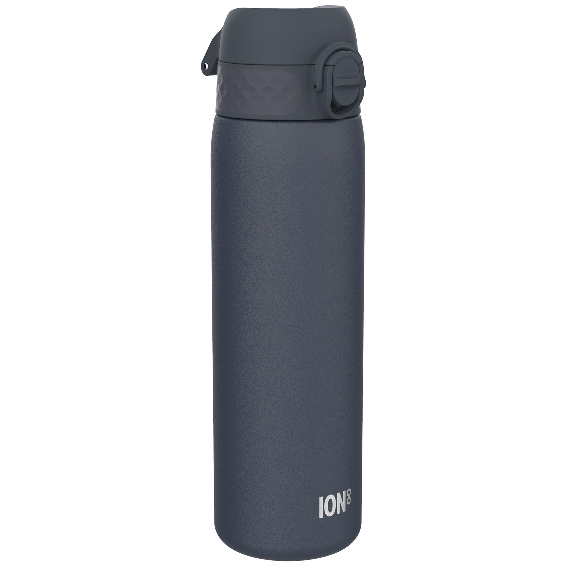 Ion8 Vacuum Insulated Steel Water Bottle, 500 ml/17 oz, Leak Proof, Easy to Open, Secure Lock, Dishwasher Safe, Fits Cup Holders, Carry Handle, Scratch Resistant, Metal Water Bottle, Ash Navy — image 1