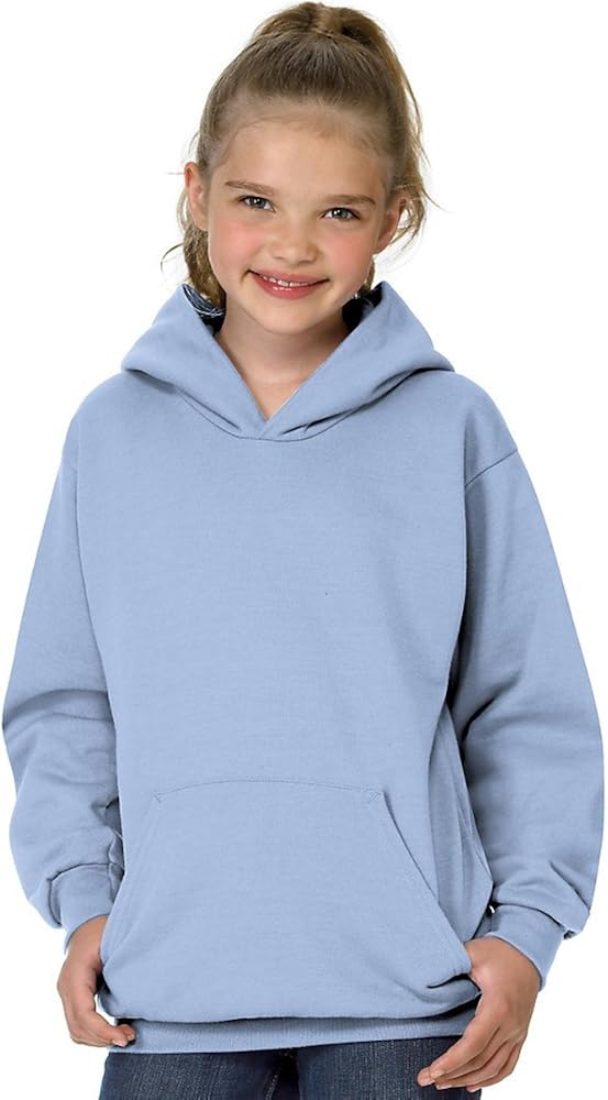 Hanes Youth 7.8 oz. ComfortBlend EcoSmart 50/50 Pullover Hood: Clothing