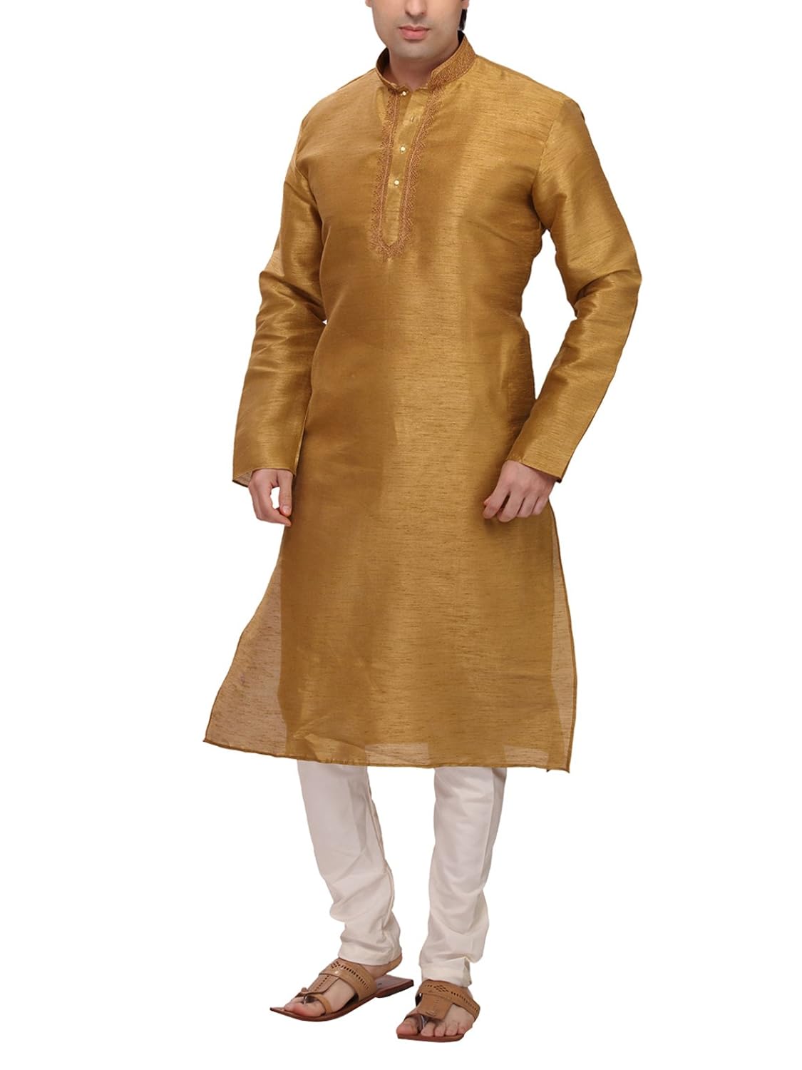 rg designers d4076darkgoldkurta self design kurta