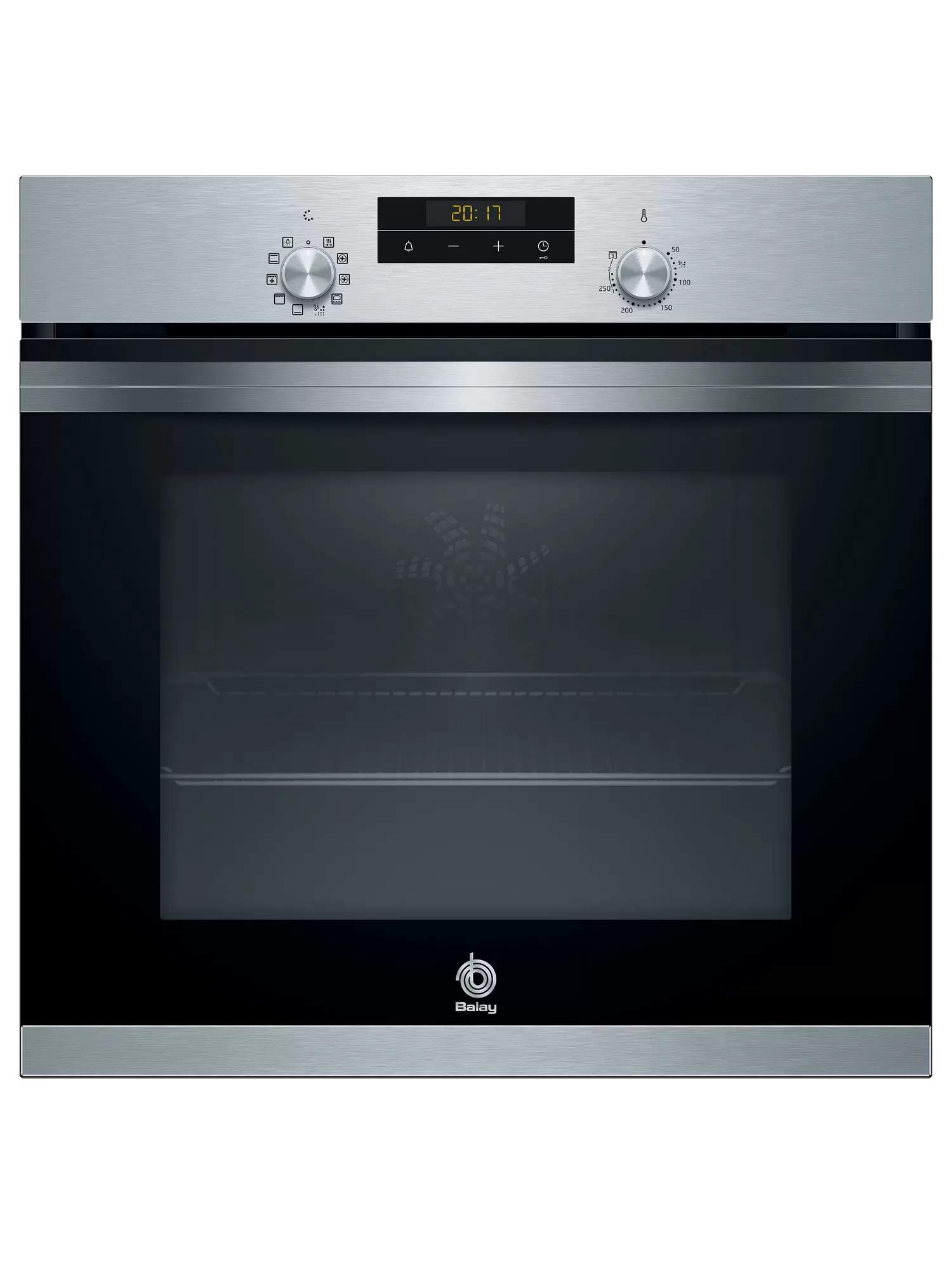 Balay-3HB4331X0-Horno-Multifuncion-Aqualisis-Negro-Acero-Inoxidable-60x60cm-Capacidad-71-L-Puerta-abatible Balay-3HB4331X0-Horno-Multifuncion-Aqualisis-Negro-Acero-Inoxidable-60x60cm-Capacidad-71-L-Puerta-abatible