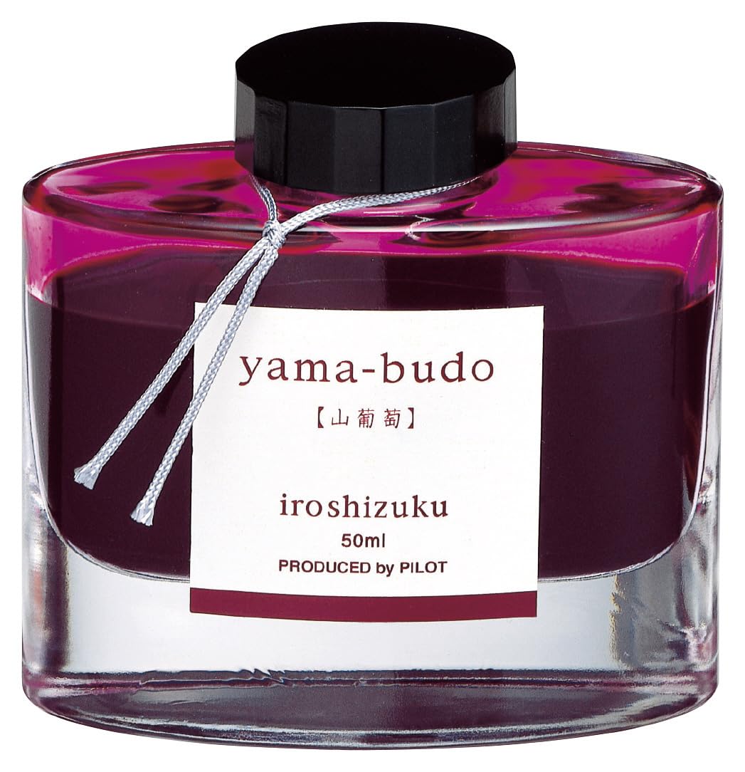 Pilot INK-50-YB Iroshizuku Fountain Pen Ink - 50ml Bottle - Yama Budo Wild Grapes (Bordeaux) (Japan Import)