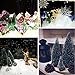 5 Pieces Artificial Mini Christmas Sisal Snow Frost Trees, Bottle Brush Trees Plastic Winter Snow Ornaments Tabletop Trees for Christmas Party Home Decoration