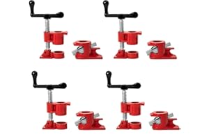 DUPDMKIN Pipe Clamps 3/4 inch Pipe Clamps for Woodworking Heavy Duty Wood Gluing Clamps with Quick Release, Ideal for Carpent