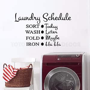 Zhuhuimin Lugar de lavandería Etiqueta de la Pared Palabras Etiqueta de