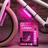 Brightz GoBrightz LED Bike Frame Lights for Night Riding - Frame Mount - Weather Resistant - 2 Light Modes - Battery Powered - Tool-Free Install - Fits Kids &amp; Adult Bikes, BMX and Scooters