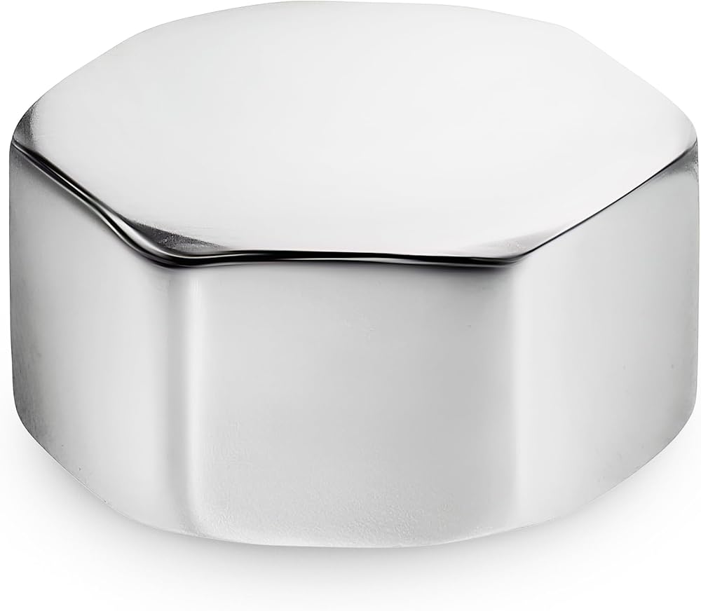 Invena Pipe Tube Fittings Chrome Plug Stop End Cap 1/2 Inch Female