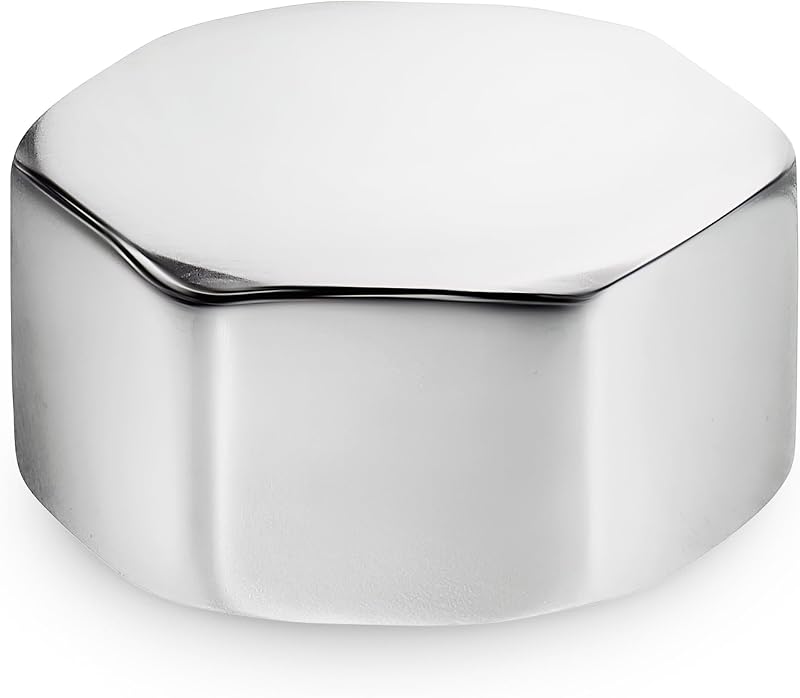 Invena Pipe Tube Fittings Chrome Plug Stop End Cap 1/2 Inch Female