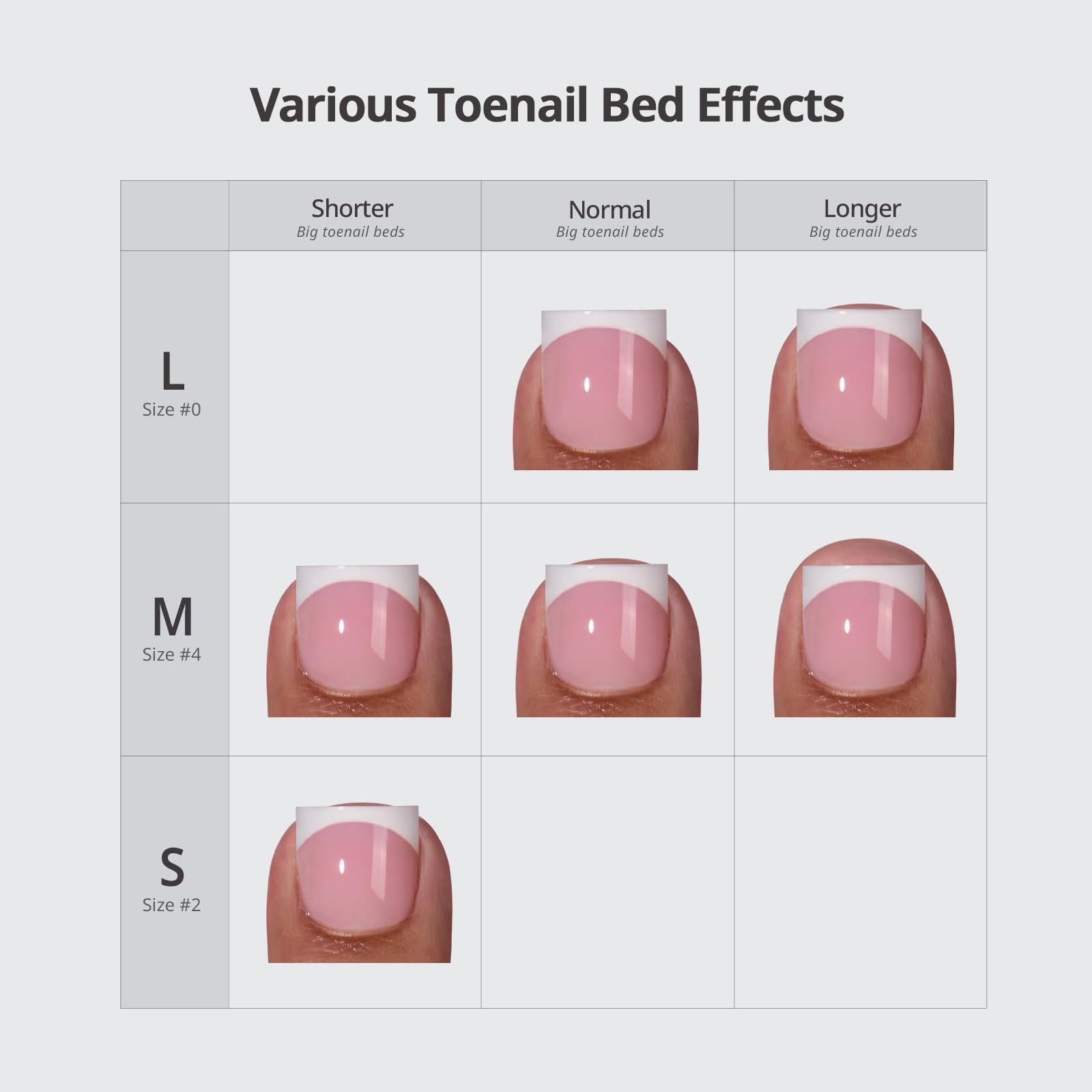 BTArtbox Press On Toenails - Real Square Glaze Black French Tip Toe Nail Press Ons with Glue for Women, Opaque Fake Toe Nail Tips in 15 Sizes - 30 Toenails Kit, Gunmetal - Image 2