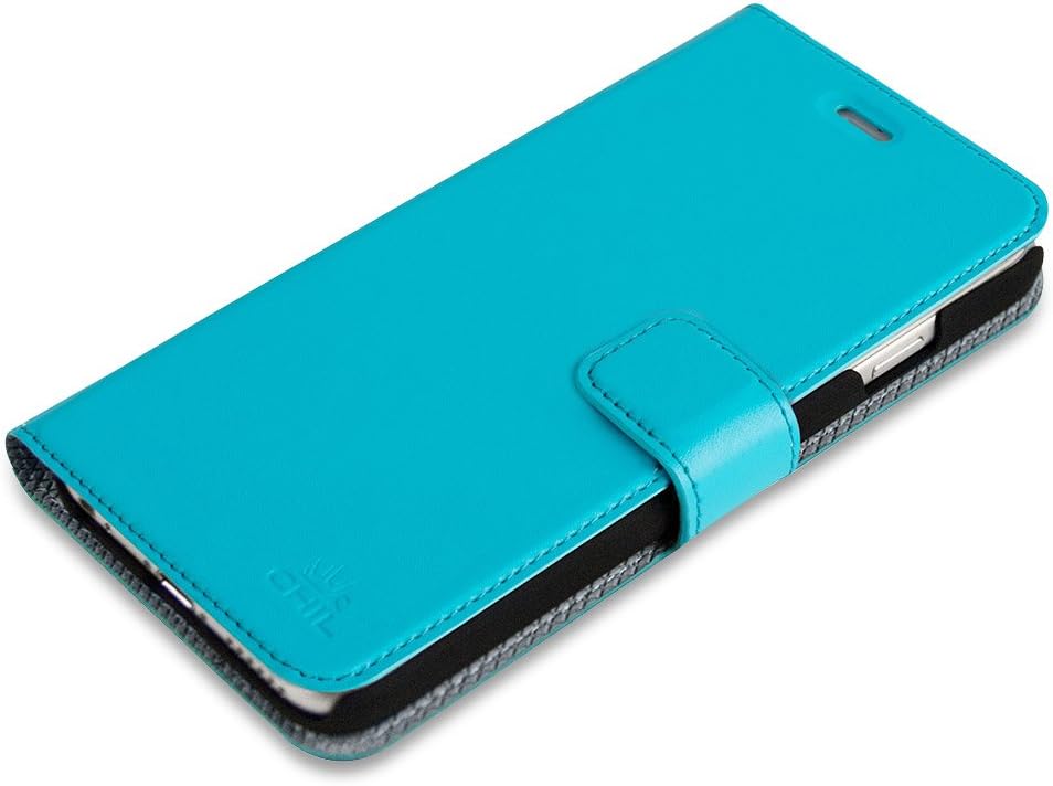 Chil Attraction Jacket Magnetic Wallet & Case for iPhone 6 Plus - Teal