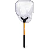 UMT Livewell Bait Net &ndash; 8" Deep Mesh Hoop, 12" Non-Slip Foam Grip Handle &ndash; Saltwater &amp; Freshwater Fishing