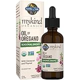 Garden of Life mykind Organics Oil of Oregano Seasonal Drops 1 fl oz (30 mL) Liquid, Concentrated Plant Based Immune Support 