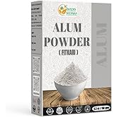 Herbs Botanica Potassium Alum Powder (Fitkari), 5.3 oz | Pure granulated alum powder for skin care, deodorant, cleansing, and household use.