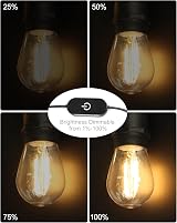 BRIMAX USB Powered LED String Lights 24.6ft 2700K Warm White S14 1W view 2