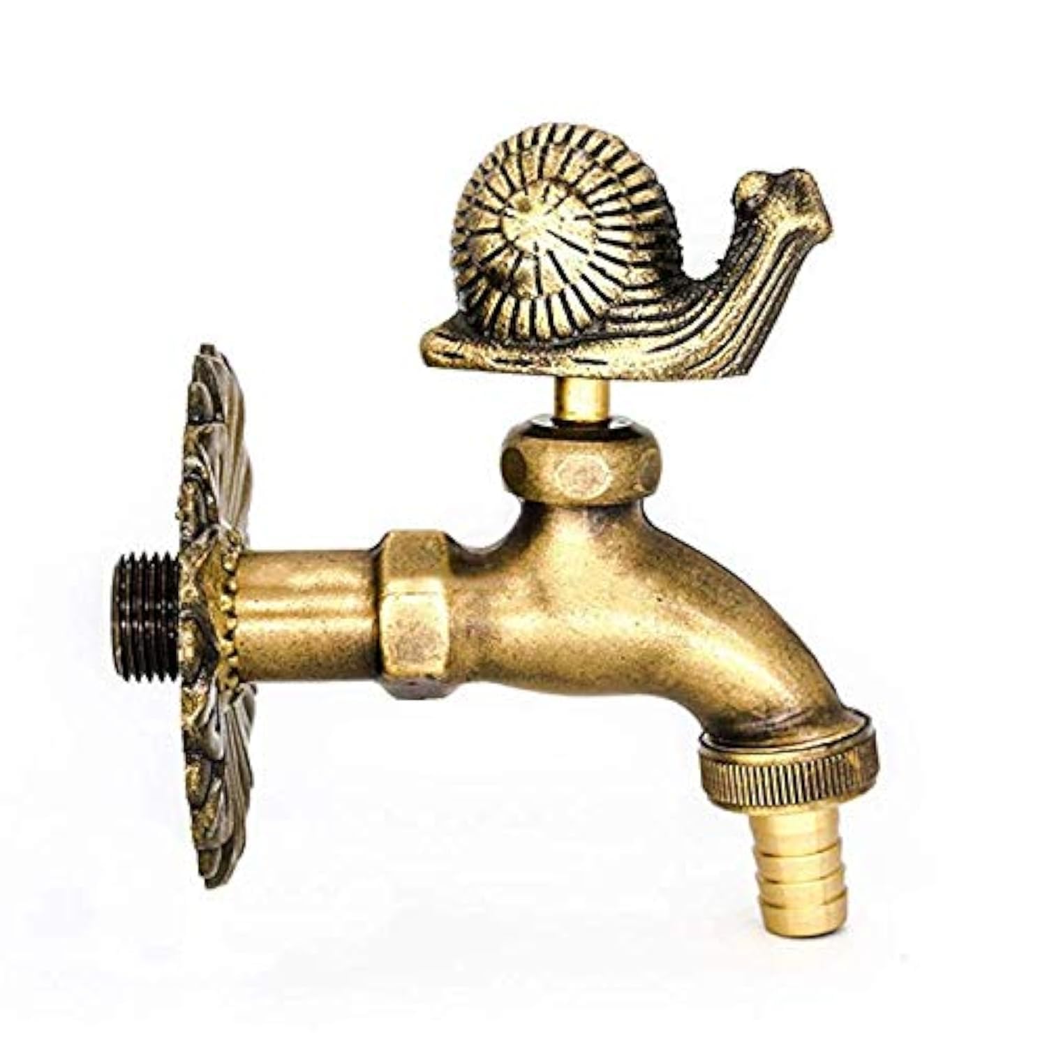 Garden Tap 1/2" Decorative Snail with Hose Connector