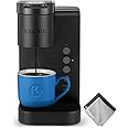 Keurig K-Express Essentials Single Serve K-Cup Pod Coffee Maker, 36 OZ DETACHABLE WATER TANK, 3 Cup Sizes 6, 8, & 10oz, Matte Black, w/Cleaning Cloth