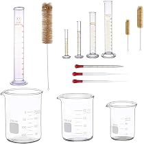 Thick Glass Graduated Measuring Cylinder Set 5ml 10ml 50ml 100ml Glass 1000ml Glass Graduated Cylinder Glass Measuring Low Form Beaker Set 50ml 100ml 250ml Amazon Com Industrial Scientific
