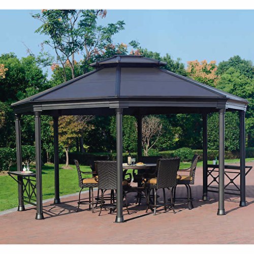 Color Brown Apex Garden Replacement Canopy Top For Allen Roth 12 Ft X 10 Ft Gazebo Tpgaz17 002 Accessories