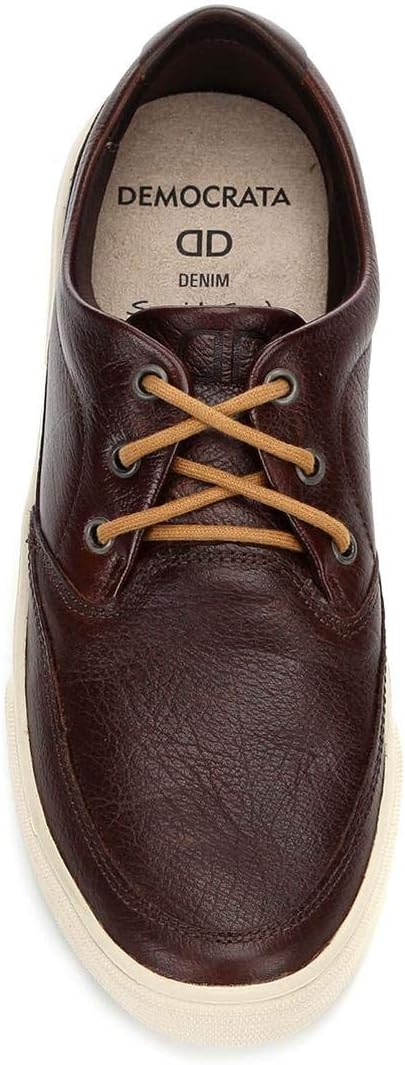sapatênis couro democrata sider hit masculino